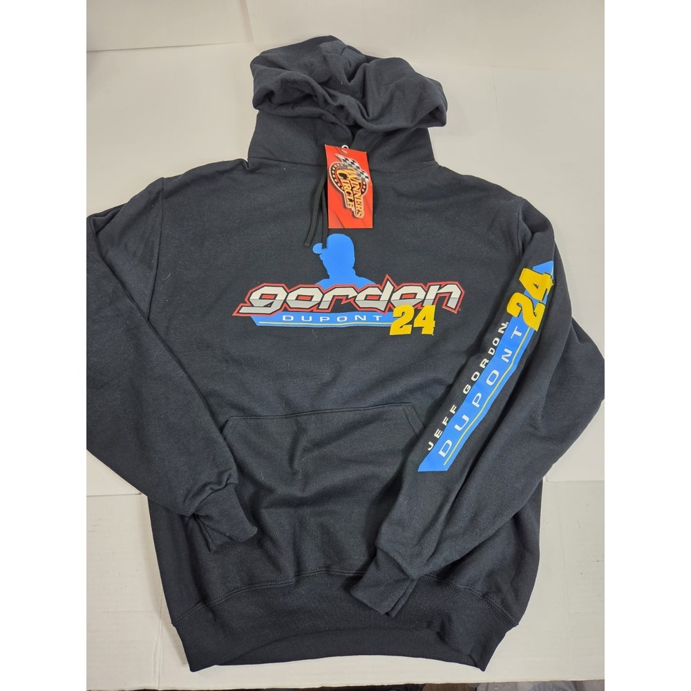 Vintage NASCAR JEFF GORDON #24 Winners Circle HOODIE Sweatshirt Sz M Nwt